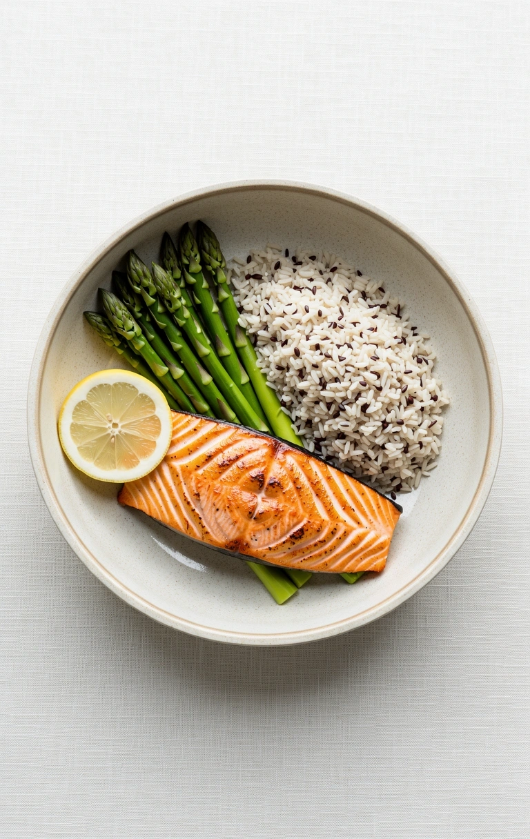 Balanced daily menu example