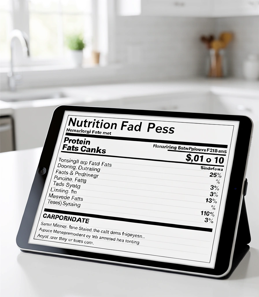 Nutritional transparency